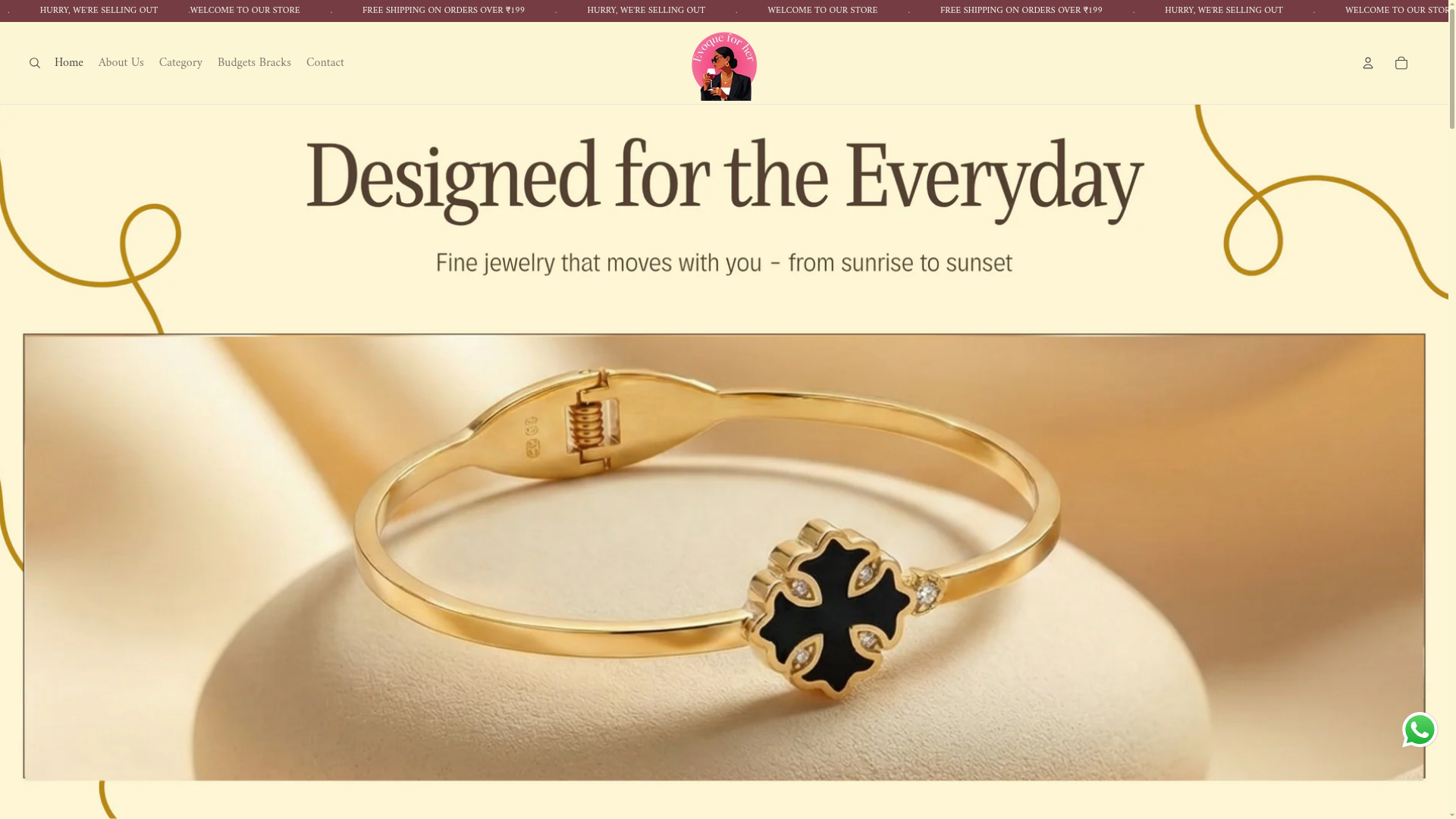 Evoque For Her website preview